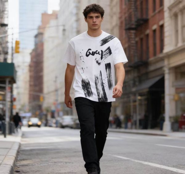 Gucci Brushstroke Logo T-shirt – White