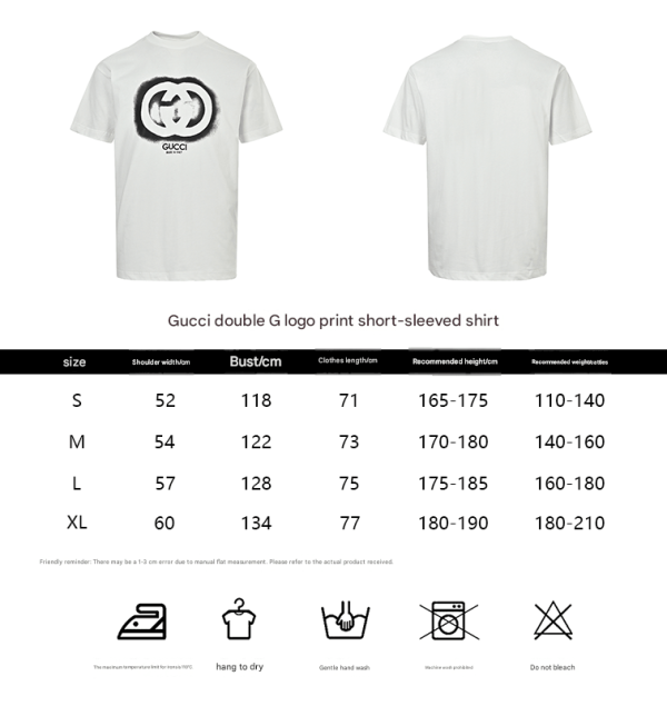 Gucci Interlocking Sprayed Logo T-Shirt- White
