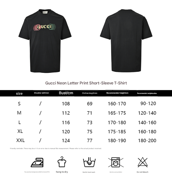 Gucci Logo-Print Cotton-Jersey T-Shirt- White (1) Gucci Logo-Print Cotton-Jersey T-Shirt- Black
