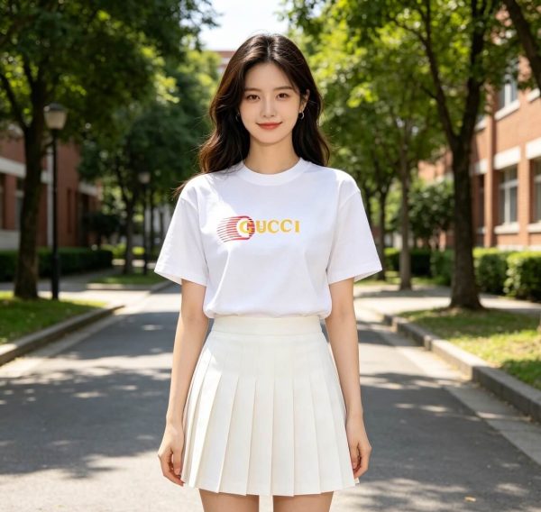 Gucci Logo-Print Cotton-Jersey T-Shirt- White