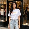 Gucci Logo-Print Cotton-Jersey T-Shirt- White