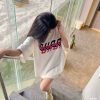 Gucci Mirror Logo-Print Cotton-Jersey T-Shirt- White