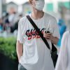 Gucci Mirror Logo-Print Cotton-Jersey T-Shirt- White