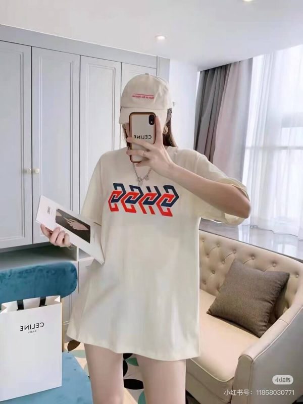 Gucci Mirror Logo-Print Cotton-Jersey T-Shirt- White