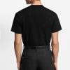 Louis Vuitton Blason Embroidered Short-Sleeved Crewneck- Black