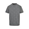 Louis Vuitton Blason Embroidered Short-Sleeved Crewneck- Grey