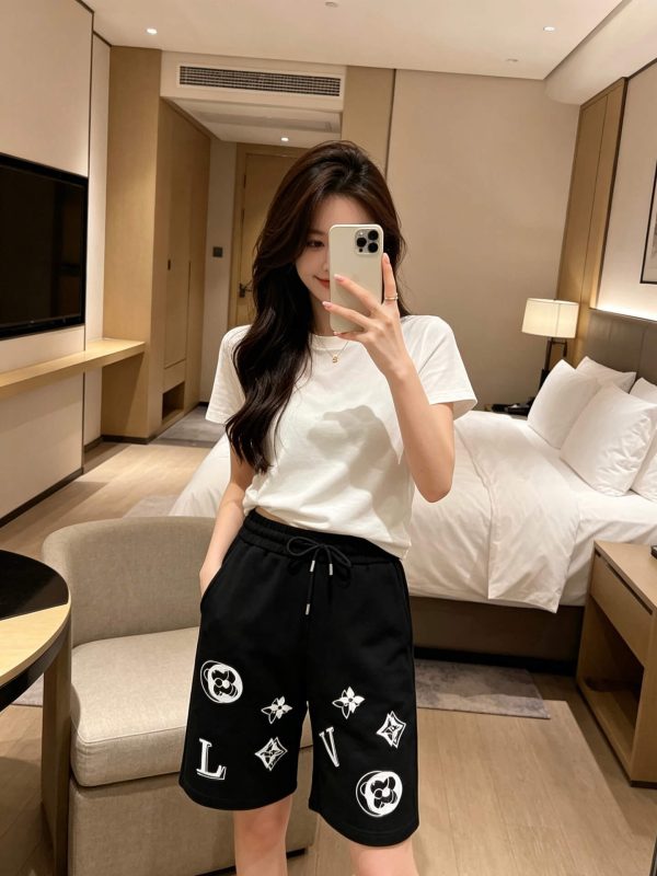 Louis Vuitton Double Print Monogram beach pants- Black