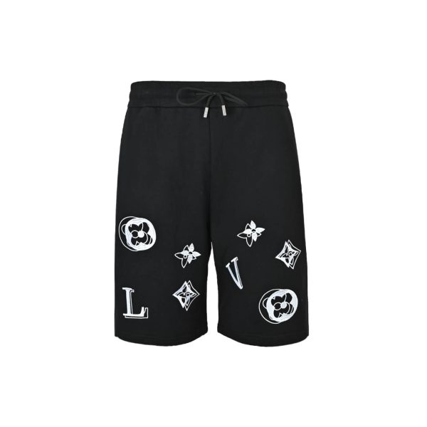 Louis Vuitton Double Print Monogram beach pants- Black