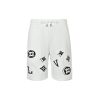Louis Vuitton Double Print Monogram beach pants- White