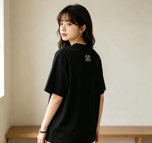 Louis Vuitton Embellished Damier Piqué T-Shirt- Black