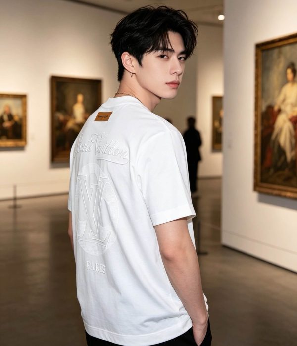 Louis Vuitton Embossed LV Signature T-Shirt- Optical White