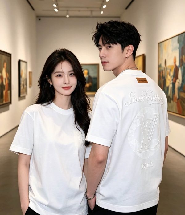 Louis Vuitton Embossed LV Signature T-Shirt- Optical White