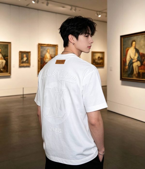 Louis Vuitton Embossed LV Signature T-Shirt- Optical White