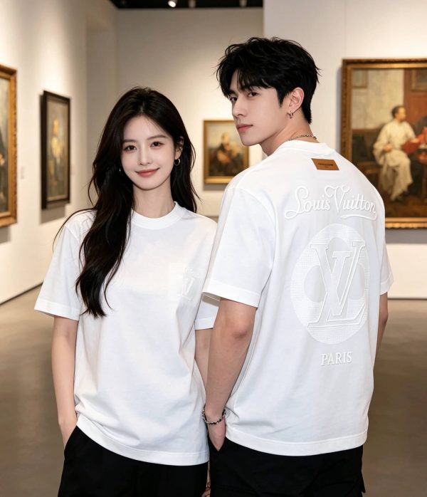 Louis Vuitton Embossed LV Signature T-Shirt- Optical White