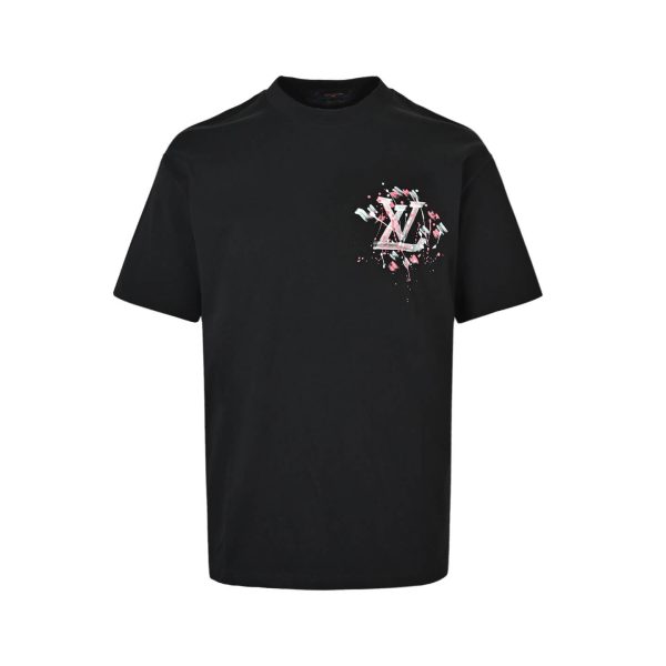 Louis Vuitton Embroidered T-Shirt- Black