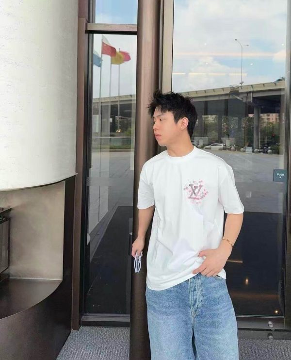 Louis Vuitton Embroidered T-Shirt-  Milky White.