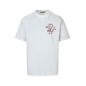 Louis Vuitton Embroidered T-Shirt-  Milky White.