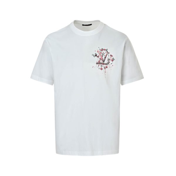 Louis Vuitton Embroidered T-Shirt-  Milky White.