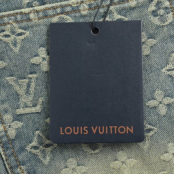 Louis Vuitton Monogram Denim Jeans- Vintage Blue Washed