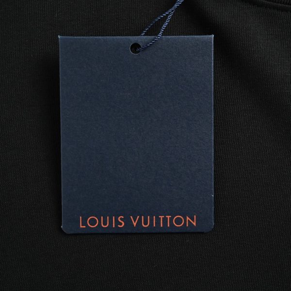 Louis Vuitton Monogram Flower 3D Gradient Print T-Shirt- Black