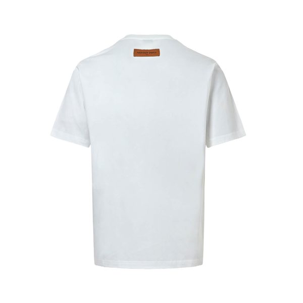 Louis Vuitton Monogram Flower 3D Gradient Print T-Shirt-  Milky White