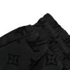Louis Vuitton Monogram Moire Jacquard Silk Shorts- Black
