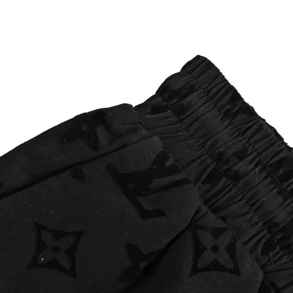 Louis Vuitton Monogram Moire Jacquard Silk Shorts- Black