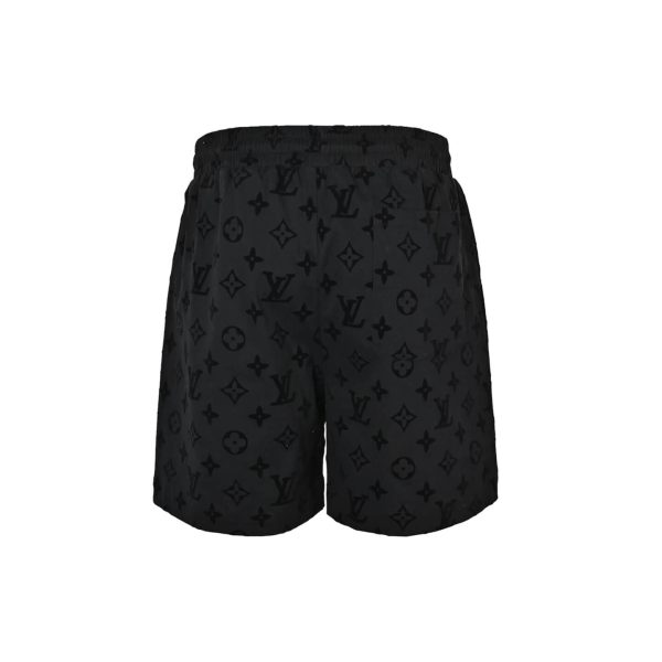 Louis Vuitton Monogram Moire Jacquard Silk Shorts- Black