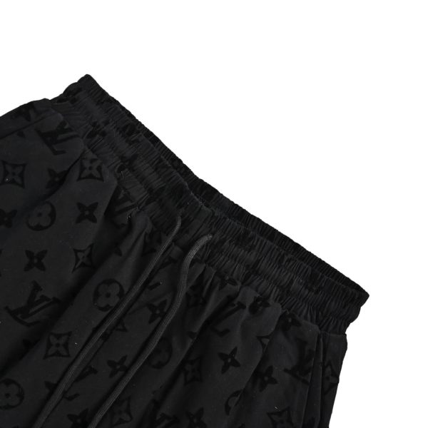 Louis Vuitton Monogram Moire Jacquard Silk Shorts- Black