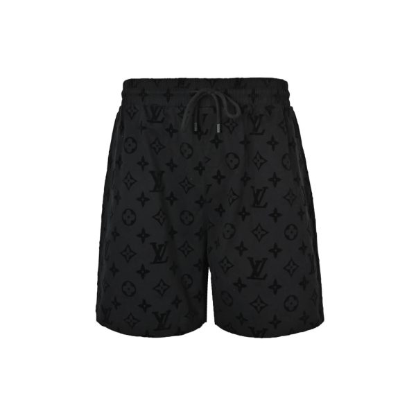 Louis Vuitton Monogram Moire Jacquard Silk Shorts- Black