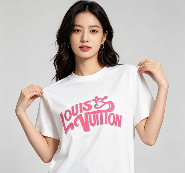 Louis Vuitton Signature Print T-Shirt- White