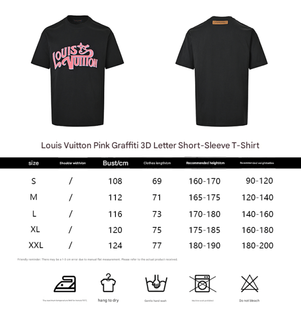 Louis Vuitton Signature Print T-Shirt- Black