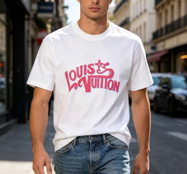 Louis Vuitton Signature Print T-Shirt- White