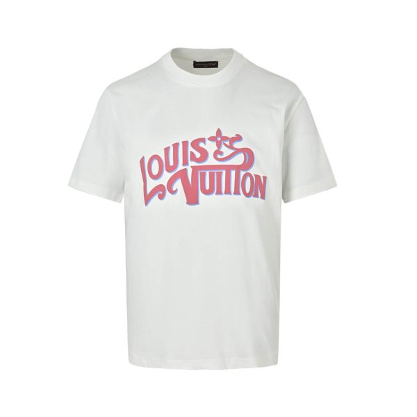 Louis Vuitton Signature Print T-Shirt- White