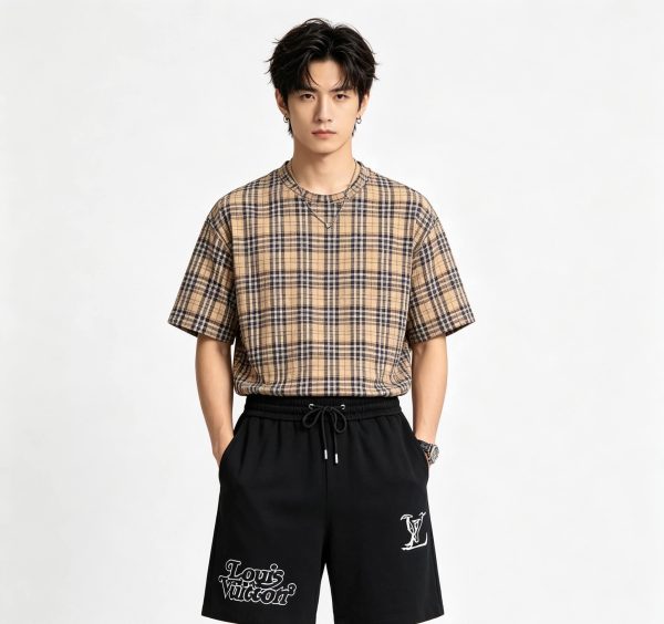 Louis Vuitton drawstring shorts- Black
