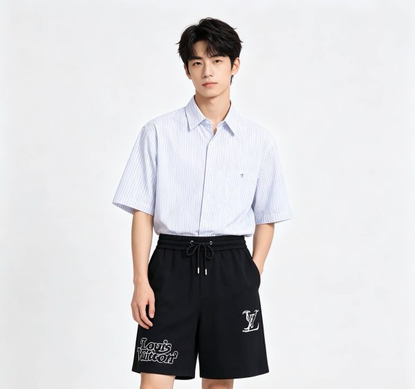 Louis Vuitton drawstring shorts- Black