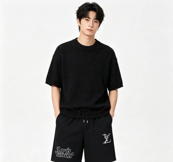 Louis Vuitton drawstring shorts- Black