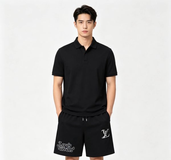 Louis Vuitton drawstring shorts- Black