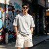 Louis Vuitton drawstring shorts- cream