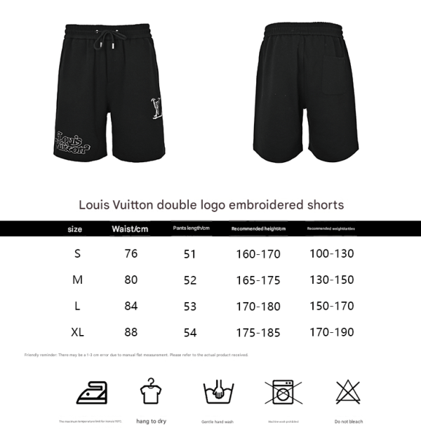Louis Vuitton drawstring shorts- Black