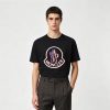 Moncler Iconic Logo Emblem T-Shirt- Black