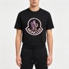 Moncler Iconic Logo Emblem T-Shirt- Black