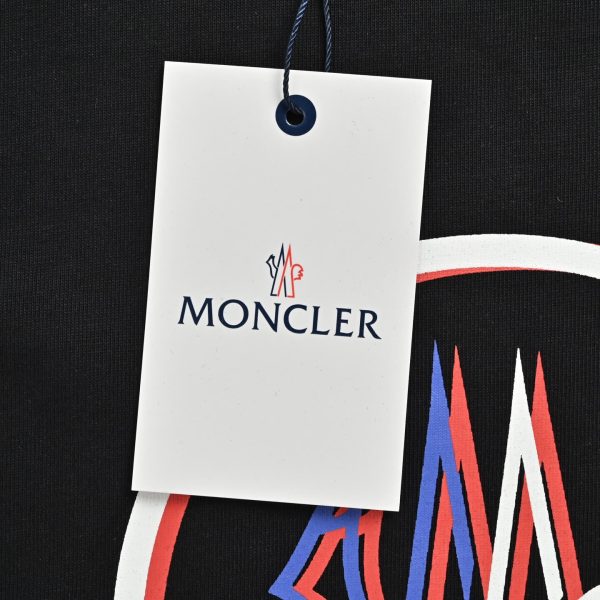 Moncler Iconic Logo Emblem T-Shirt- Black