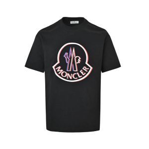 Moncler Iconic Logo Emblem T-Shirt- Black