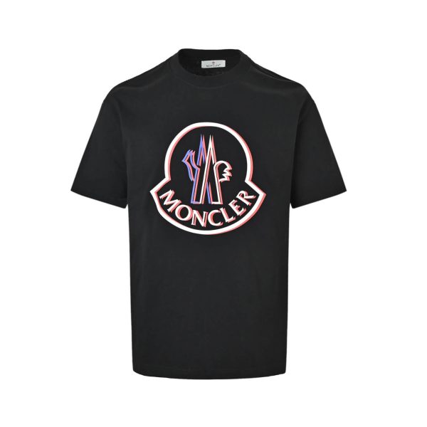 Moncler Iconic Logo Emblem T-Shirt- Black