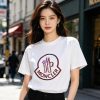 Moncler Iconic Logo Emblem T-Shirt- White