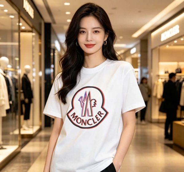 Moncler Iconic Logo Emblem T-Shirt- White