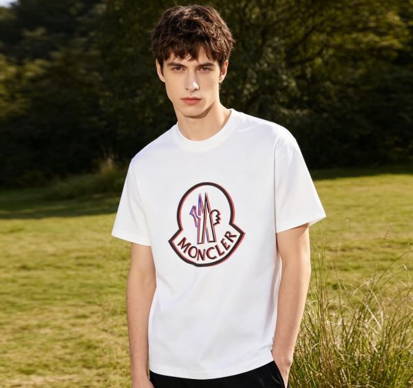 Moncler Iconic Logo Emblem T-Shirt- White