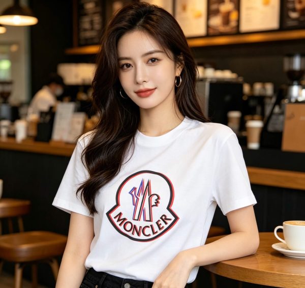 Moncler Iconic Logo Emblem T-Shirt- White