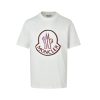 Moncler Iconic Logo Emblem T-Shirt- White